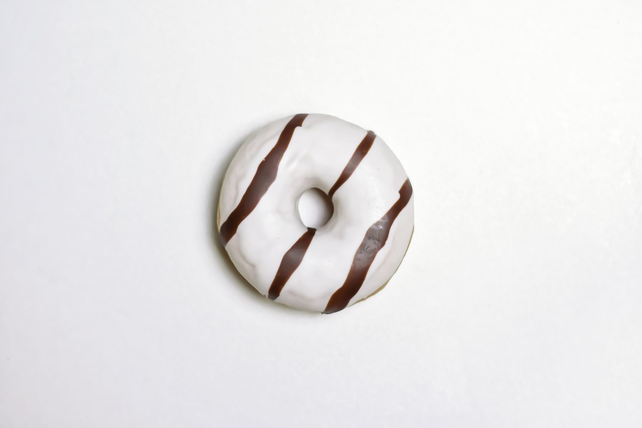 Zebra Frosted Donut